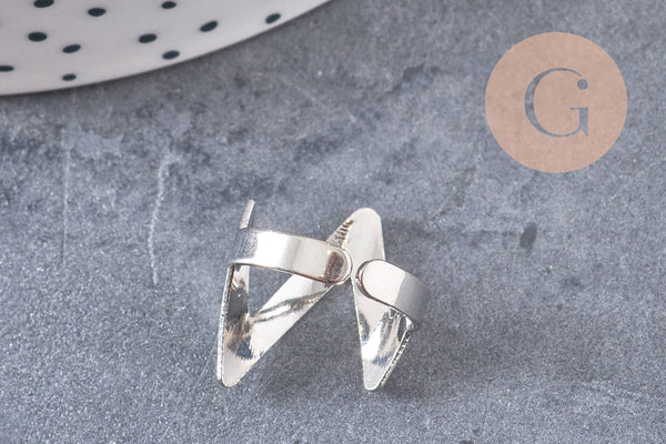 Bague fine argenté 15mm, x1 (G3046)