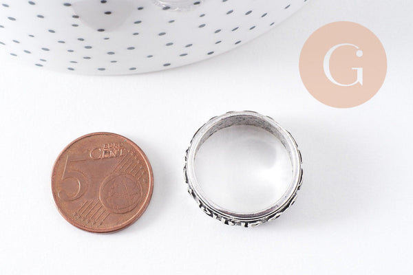 Bague homme argenté 20mm, x1 (G0938)