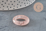 Bague quartz fraise naturel 17-20mm, x1 (G11409)-Bague-Gingerlily Perles