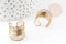 Bague réglable vague laiton brut 19mm, x2 (G0321)