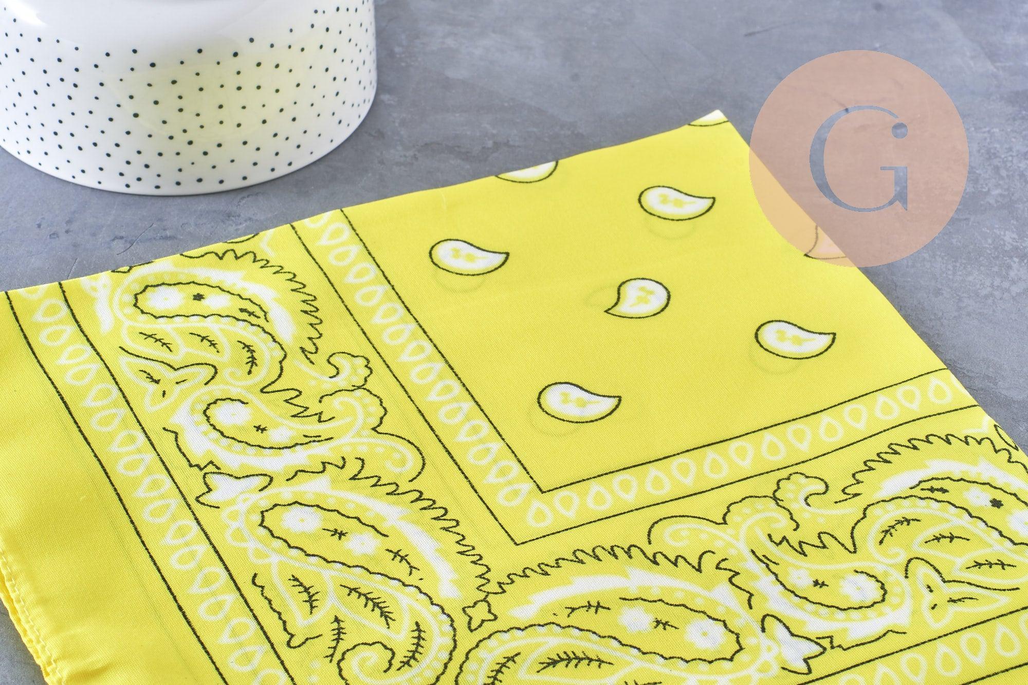 Bandana motif Cachemire Polyester 55cm, x1 (G10691)
