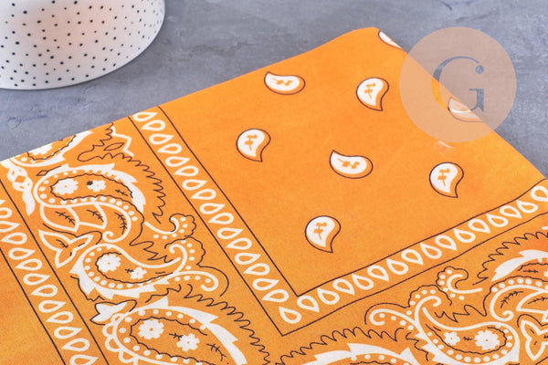 Bandana motif Cachemire Polyester 55cm, x1 (G10691)