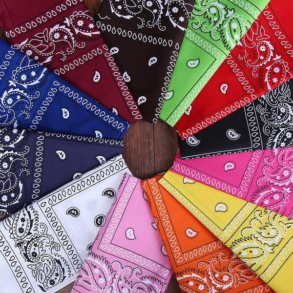 Bandana motif Cachemire Polyester 55cm, x1 (G10691)