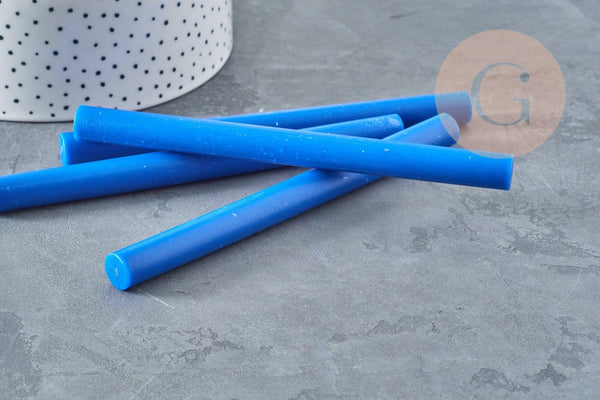 Baton de cire à cacheter bleu roi nacré 135mm, x1 (G8911)