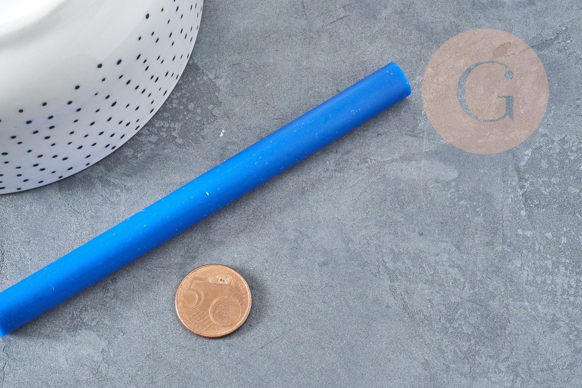 Baton de cire à cacheter bleu roi nacré 135mm, x1 (G8911)