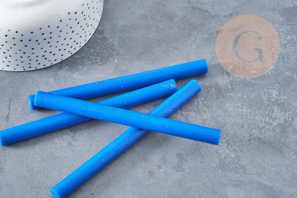 Baton de cire à cacheter bleu roi nacré 135mm, x1 (G8911)