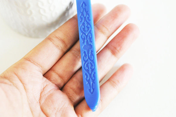 Batonnet de cire à cacheter bleue sans mèche, x1 (G3333)