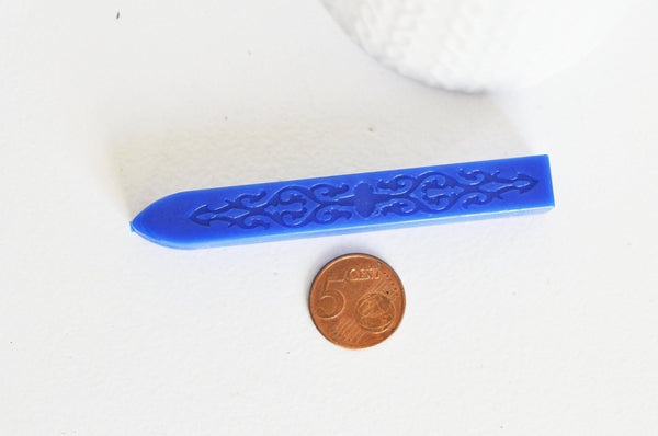 Batonnet de cire à cacheter bleue sans mèche, x1 (G3333)