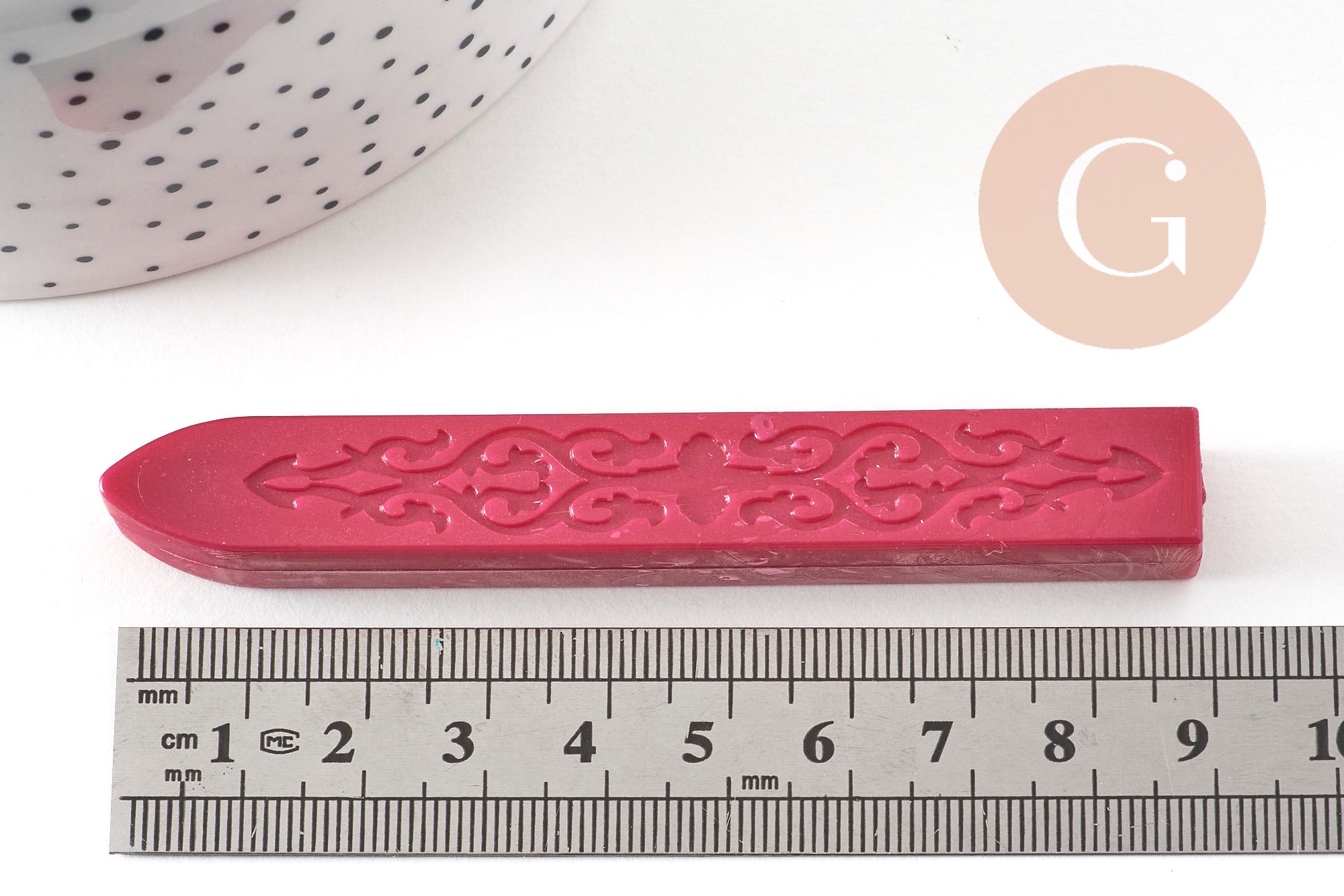 Batonnet de cire à cacheter rouge sans mèche, x1 (G3191)