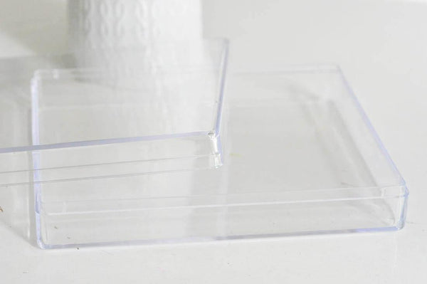 Boite rangement perle plastique rectangulaire 16.5cm, x1 (G1146)