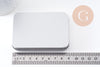 Boite rangement perles bijoux fer platine 9.1 cm, x1 (G10337)