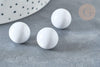Bola carillon d'harmonie blanche 14mm, x1 (G6707)