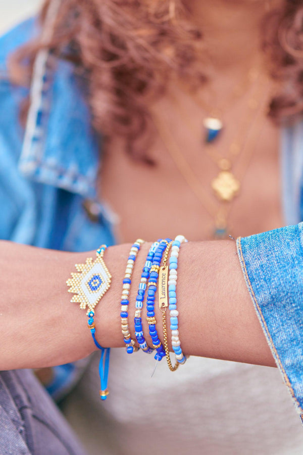 Bracelet gourmette personnalisée médaille à graver acier inoxydable 304 (ADN13)