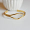Bracelet jonc ouvert réglable 16k 64mm, x1 (G10174)