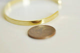 Bracelet jonc réglable laiton doré 16k 4mm-60mm, x1 (G0653)