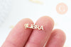 Breloque Balance laiton doré 18k,sans nickel,création bijoux astrologique, pendentif horoscope,17.5mm, x1 (G6045)