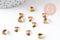 Breloque coquillage laiton brut 10mm, pendentif pendentif bijou laiton brut sans nickel x50 (4.5gr) G0373