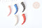 Breloque corne zamac doré émail coloré 28mm, x1 G8089