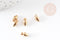 Breloque pointe laiton brut 9mm, x10 (G1345)