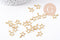 Breloques Etoiles ajourées laiton brut 12mm, x5 (G10145)
