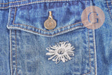 Broche fleur pissenlit acier 201 inoxydable 42.5mm, x1 (G8500)