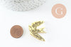 Broche hirondelle acier 304 inoxydable doré 33mm, x1 (G9784)