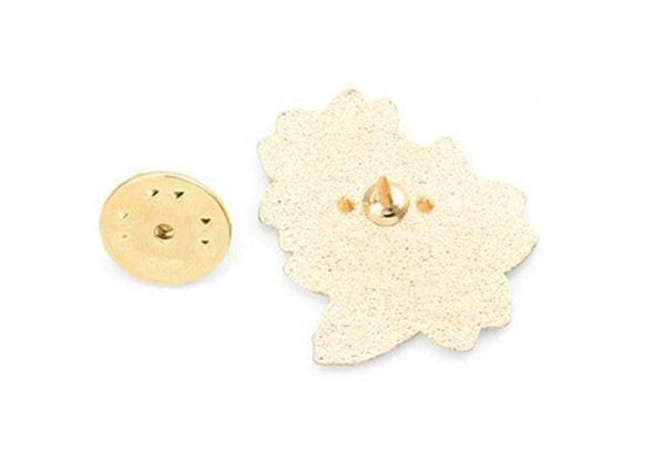 Broche pins Fleurs motif végétal doré émail,broche dorée, décoration veste, 30x25mm,x1 G5555