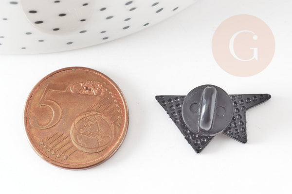 Broche pins avion en papier coeur émaillé blanc rouge 22.5mm,broche customisation vêtement x1 G9299