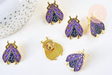 Broche pin's insecte ailé mystique doré émaillé 27x21mm,x1 (G5549)