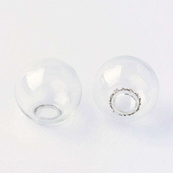 Bulle verre pour créations pendentif 10mm x2 G4157