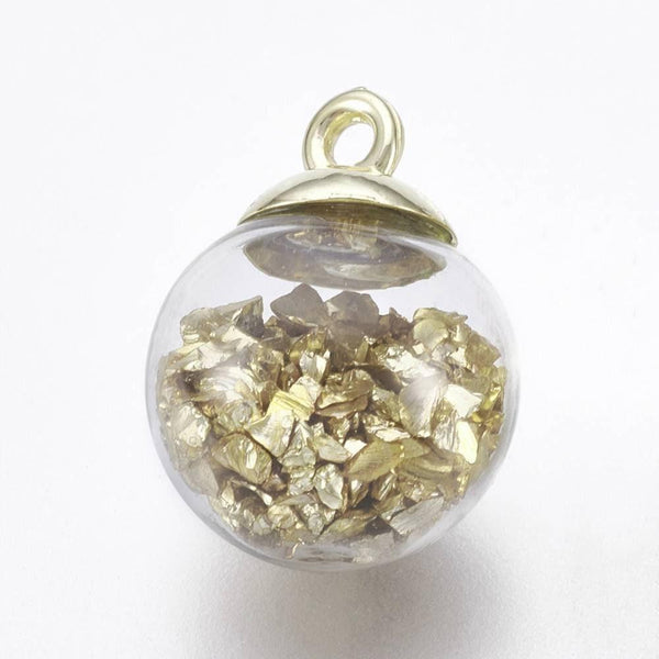 Bulle verre pour créations pendentif 10mm x2 G4157