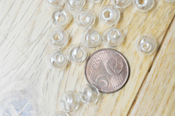Bulle verre pour créations pendentif 10mm x2 G4157