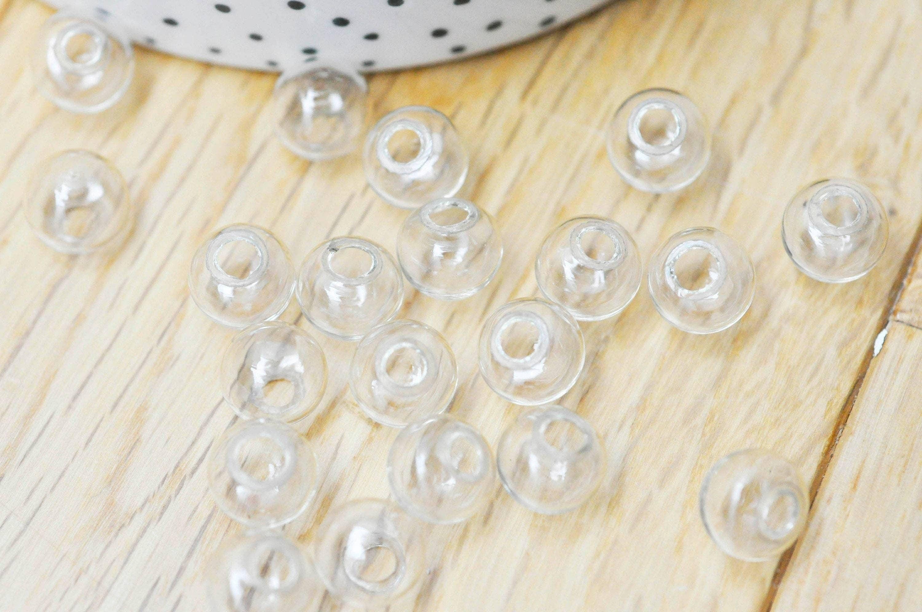 Bulle verre pour créations pendentif 10mm x2 G4157