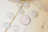 Bulle verre pour créations pendentif 14mm, x2 (G5369)