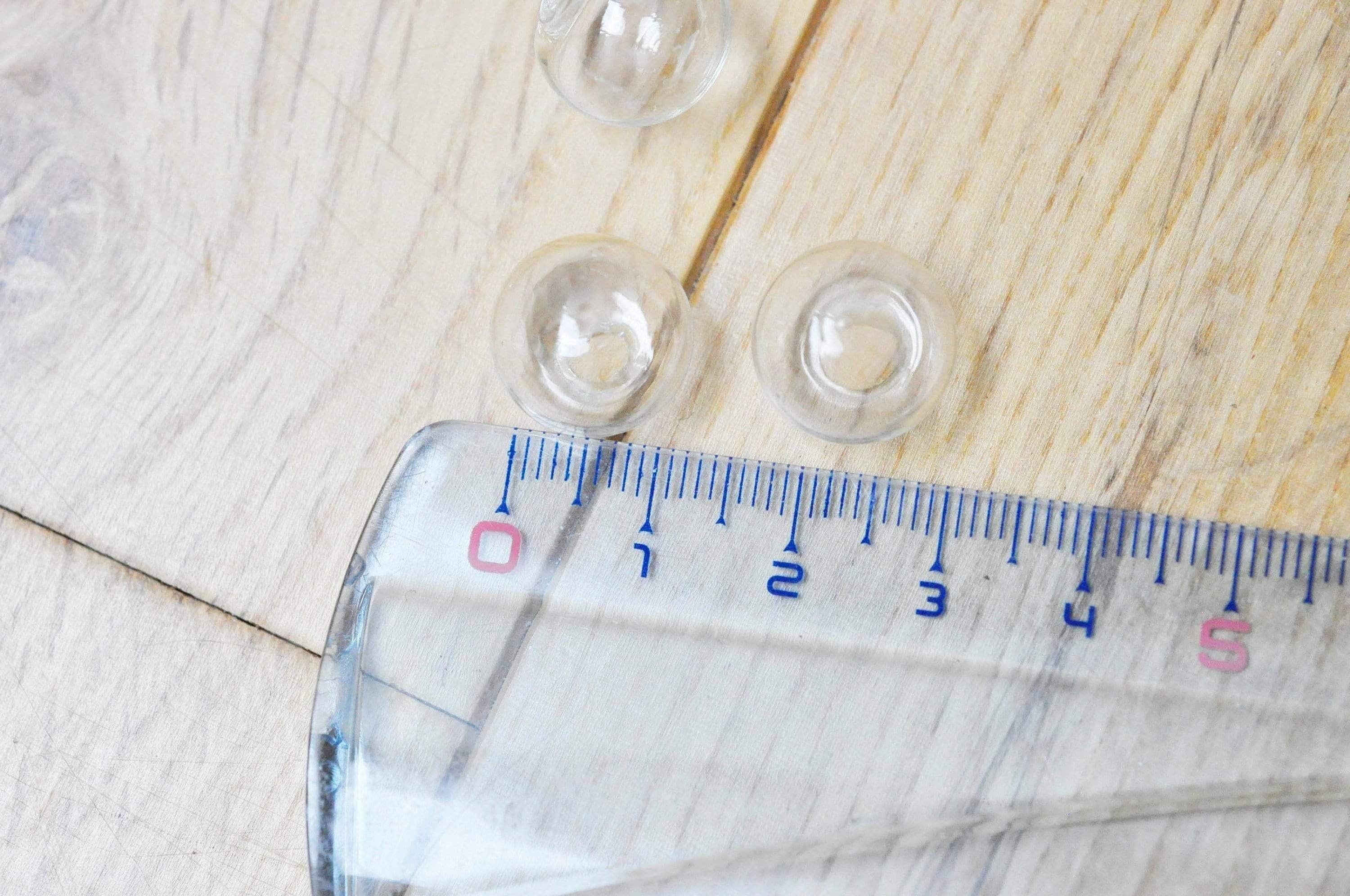 Bulle verre pour créations pendentif 14mm, x2 (G5369)