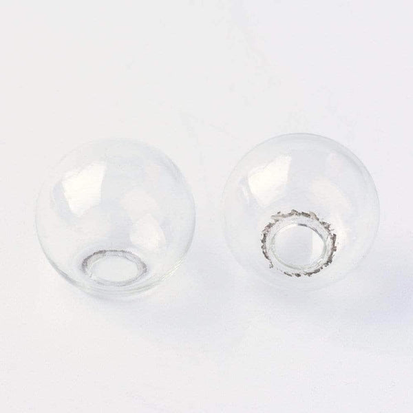 Bulle verre pour créations pendentif 16mm, x2 (G4156)