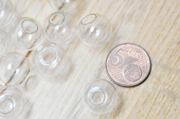 Bulle verre pour créations pendentif 16mm, x2 (G4156)