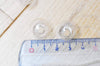 Bulle verre pour créations pendentif 16mm, x2 (G4156)