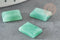 Cabochon aventurine verte,cabochon rectangle, aventurine naturelle,pierre naturelle, 10 x4mm, x1 G1144