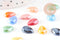 Cabochon dôme goutte verre irisé 12mmx8mm, x10 (4.6g) (G0119)