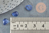 Cabochon goutte kyanite cianyte bleue, cabochon rond, kyanite naturelle,8x6mm, pierre naturelle, x1 G2266