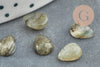 Cabochon goutte labradorite naturelle 6x8mm, x1 (G2270)