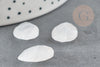 Cabochon goutte quartz facetté 18mm, cabochon goutte,cabochon cristal de roche,quartz naturel, x1 G5398