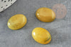 Cabochon jade vert olive,pierre naturelle,cabochon ovale,pierre verte,jade Naturel,jade vert,13x18mm, x1 G5045