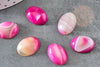 Cabochon ovale agate naturelle rose 18x13mm, x1 G8661