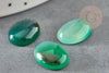 Cabochon ovale agate naturelle vert 16x12mm, x1 (G2244)