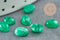 Cabochon ovale agate naturelle verte 5x7mm, x1 (G2699)