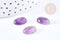 Cabochon ovale améthyste naturel 14x10mm, x1 (G8667)