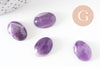 Cabochon ovale amethyste naturelle 18x13mm, x1 (G1183)
