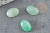 Cabochon ovale aventurine verte naturelle 14x10mm, x1 (G5048)